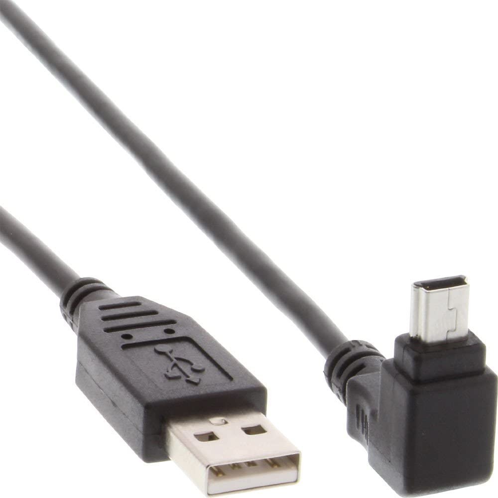 Techly USB 2.0 Kabel, A-Stecker auf Mini-B-Stecker, 1.8m, sw