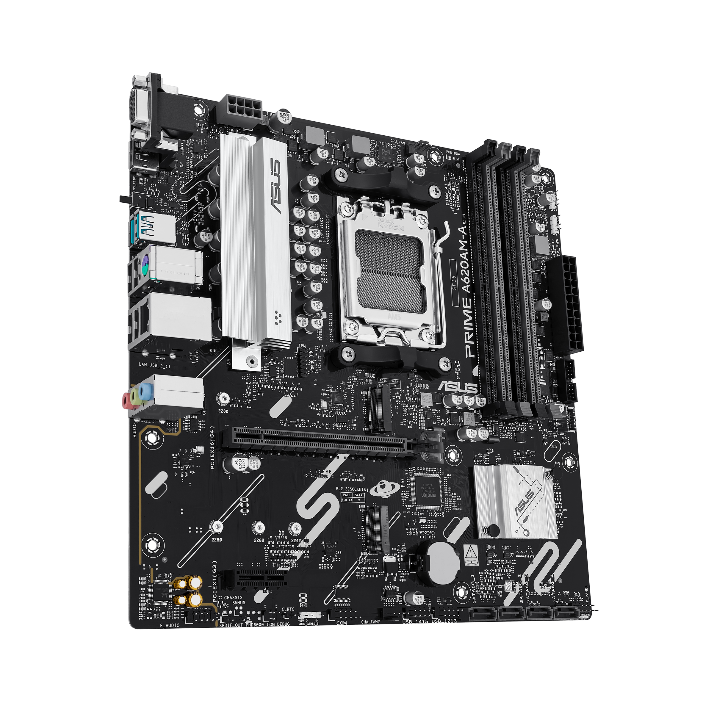 ASUS AMD A620 micro-ATX motherboard 4xDDR5 1xHDMI 1xDP 2xM.2 4xSATA