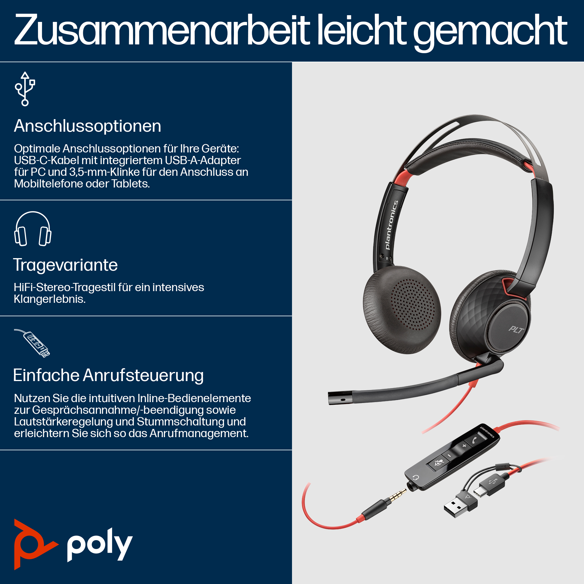 Blackwire 5220, Headset