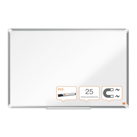 nobo Whiteboard Premium Plus 90,0 x 60,0 cm weiß, silber emaillierter Stahl