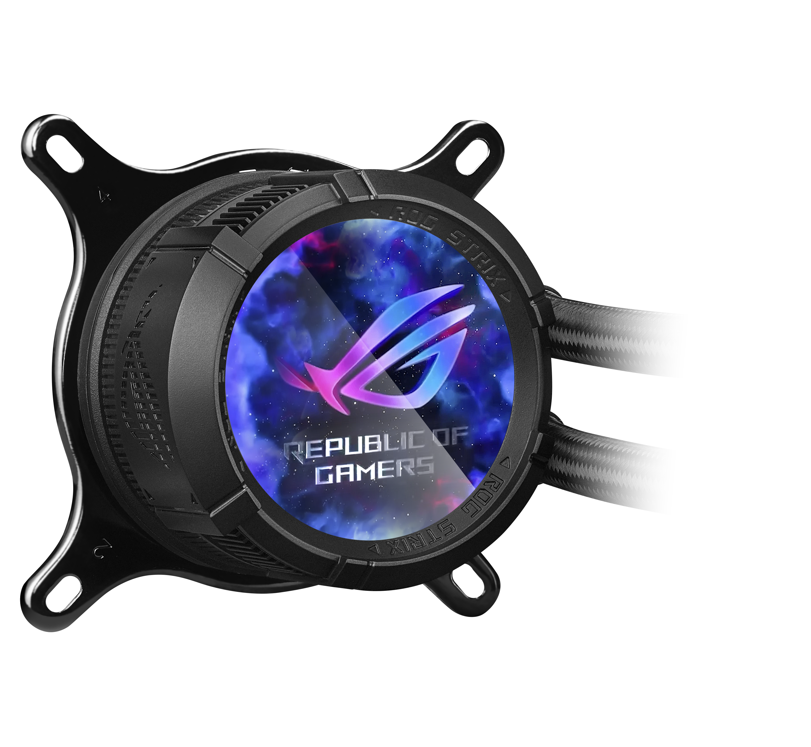 ASUS ROG Strix LC III ARGB LCD all-in-one CPU liquid cooler with 2.1 IPS LCD Aseteks new Gen7 v2 pump and premium ROG ARGB fans