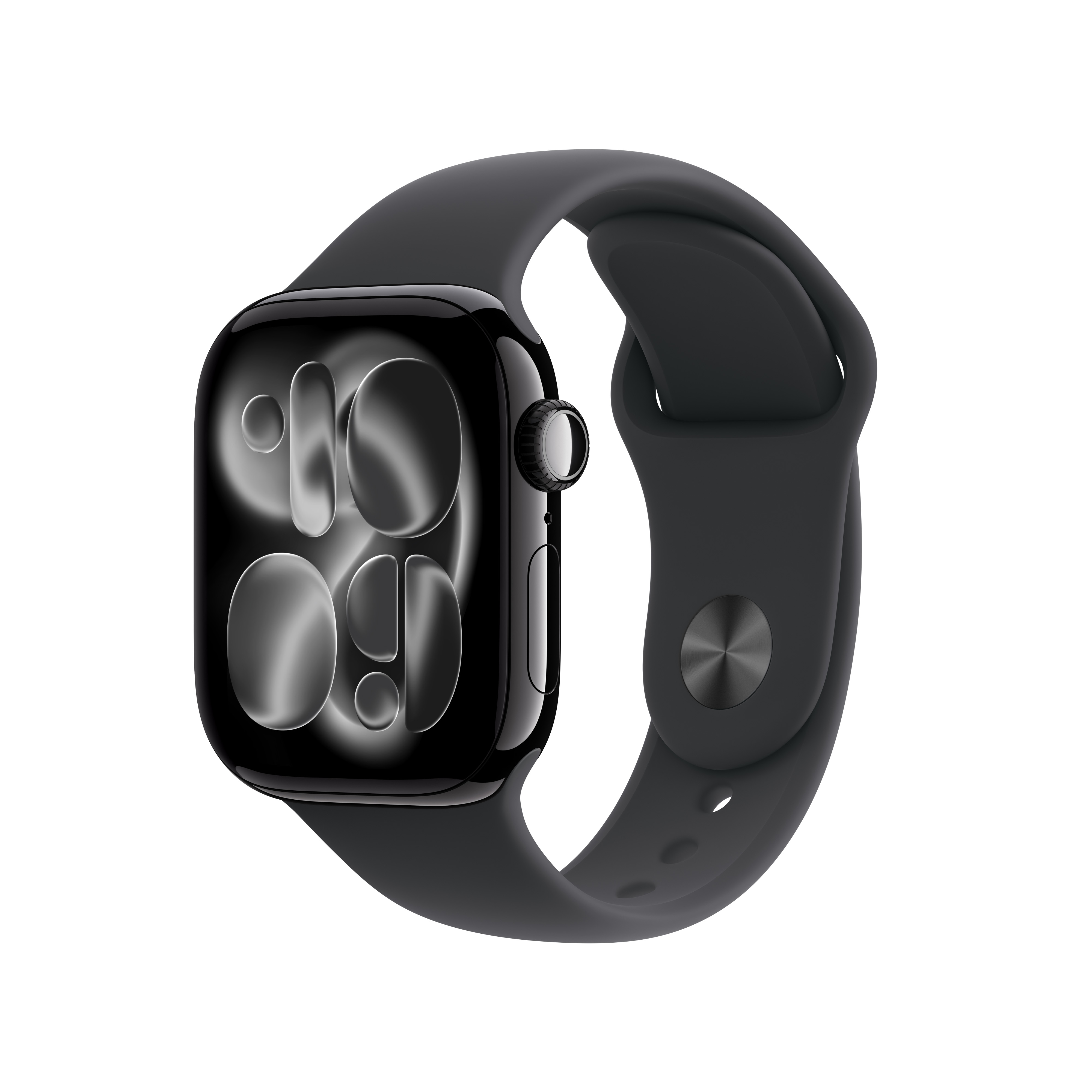 Apple Watch Series 11 42 mm Aluminium (GPS) Sportarmband M/L schwarz, diamantschwarz