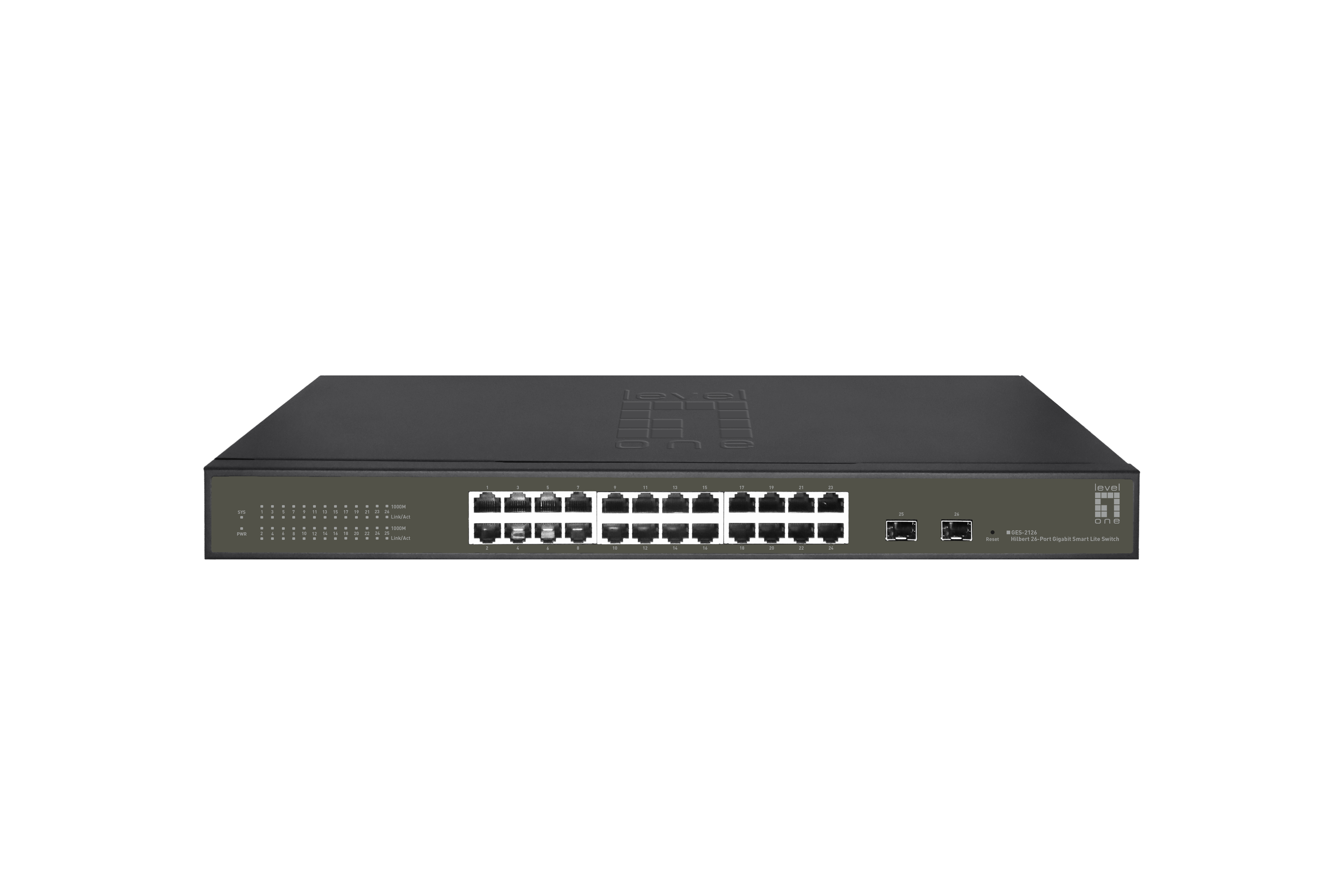 LevelOne Switch 24xGE/2xSFP 19 Hilbert SL