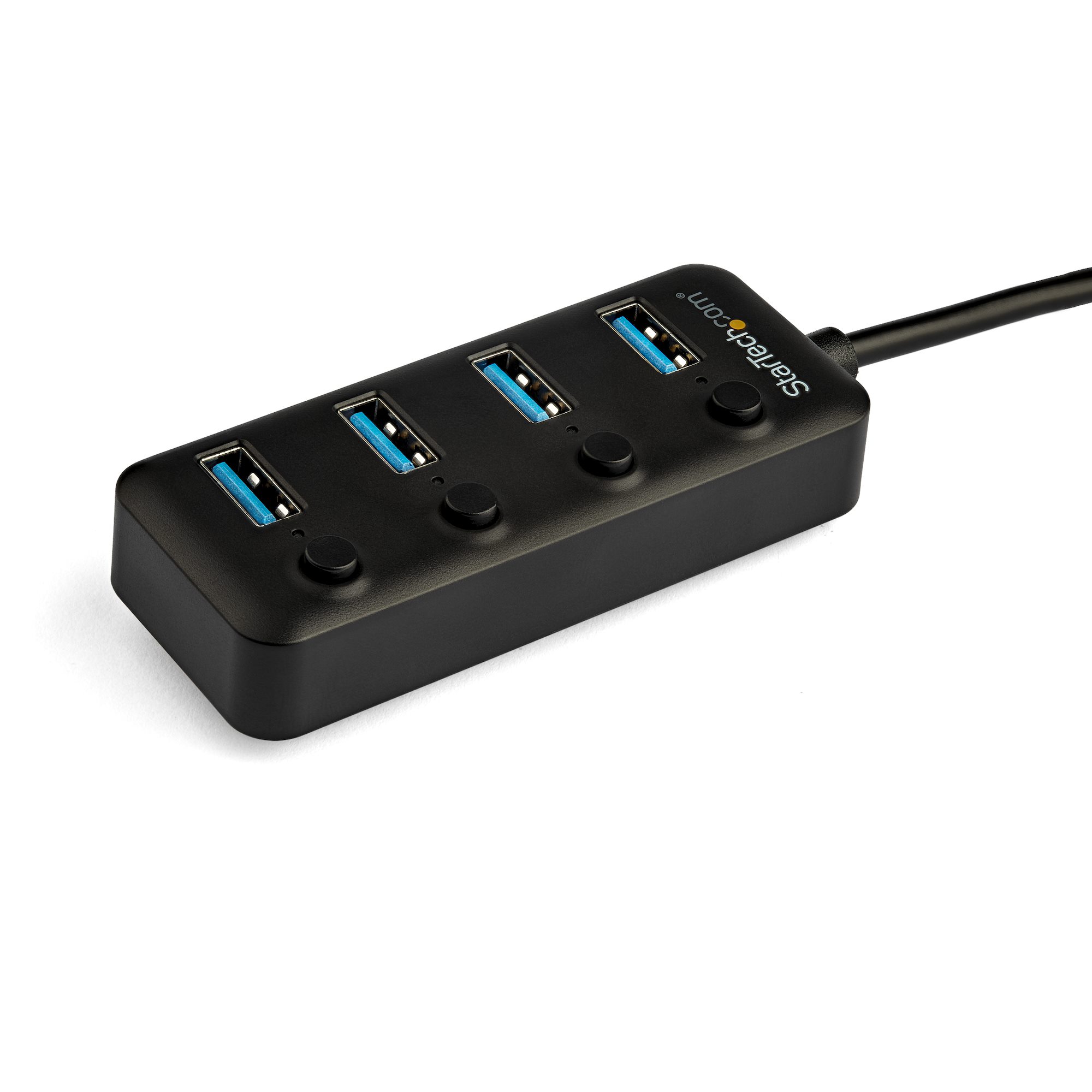 4-PORT USB C HUB WITH ON/OFF INDIVIDUAL ON/OFF SWITCHES