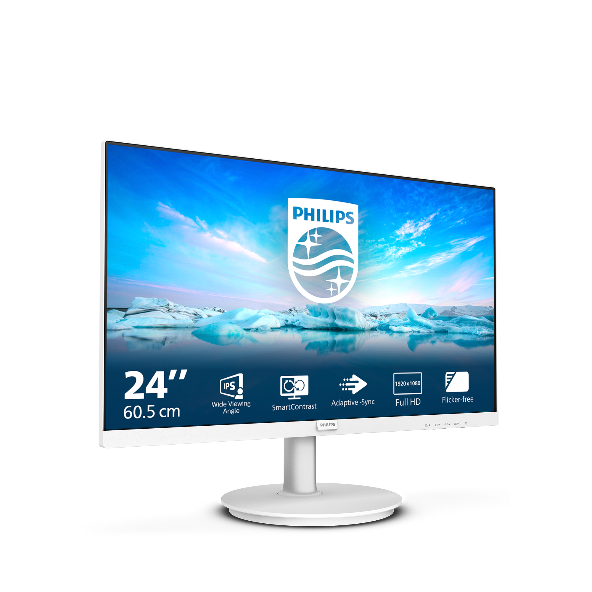Philips 60,5cm (23,8) 241V8AW 16:09 HDMI IPS 100Hz white retail