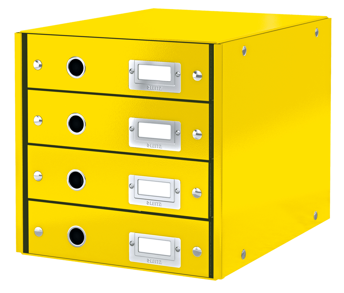 LEITZ Schubladenbox Click & Store gelb 60490016, DIN A4 mit 4 Schubladen, 1 St.