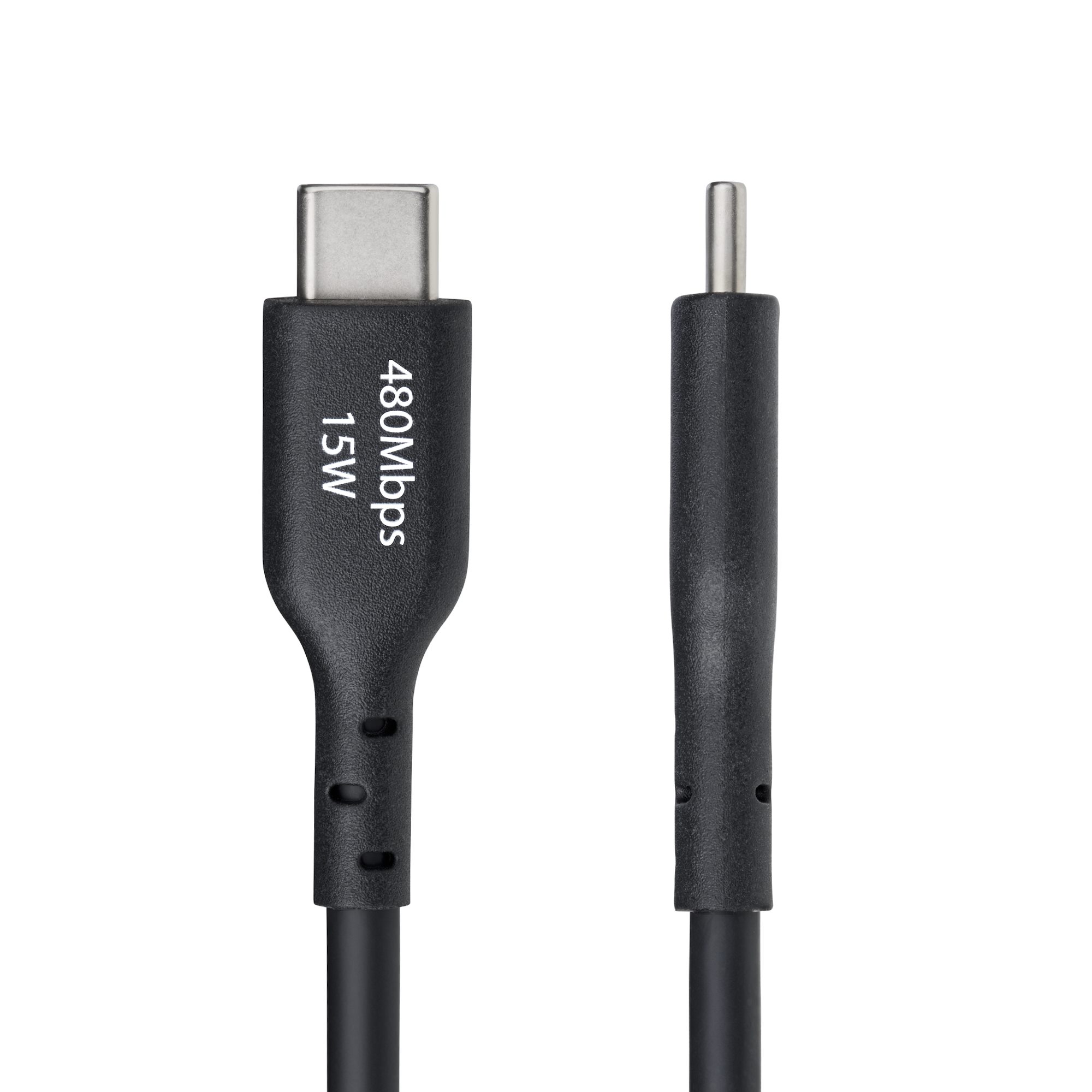 STARTECH.COM 3m USB-A auf USB-C Ladekabel USB-A auf Typ-C Ladekabel 3A Schnellladekabel USB 2.0 Datenubertragung Schwarz