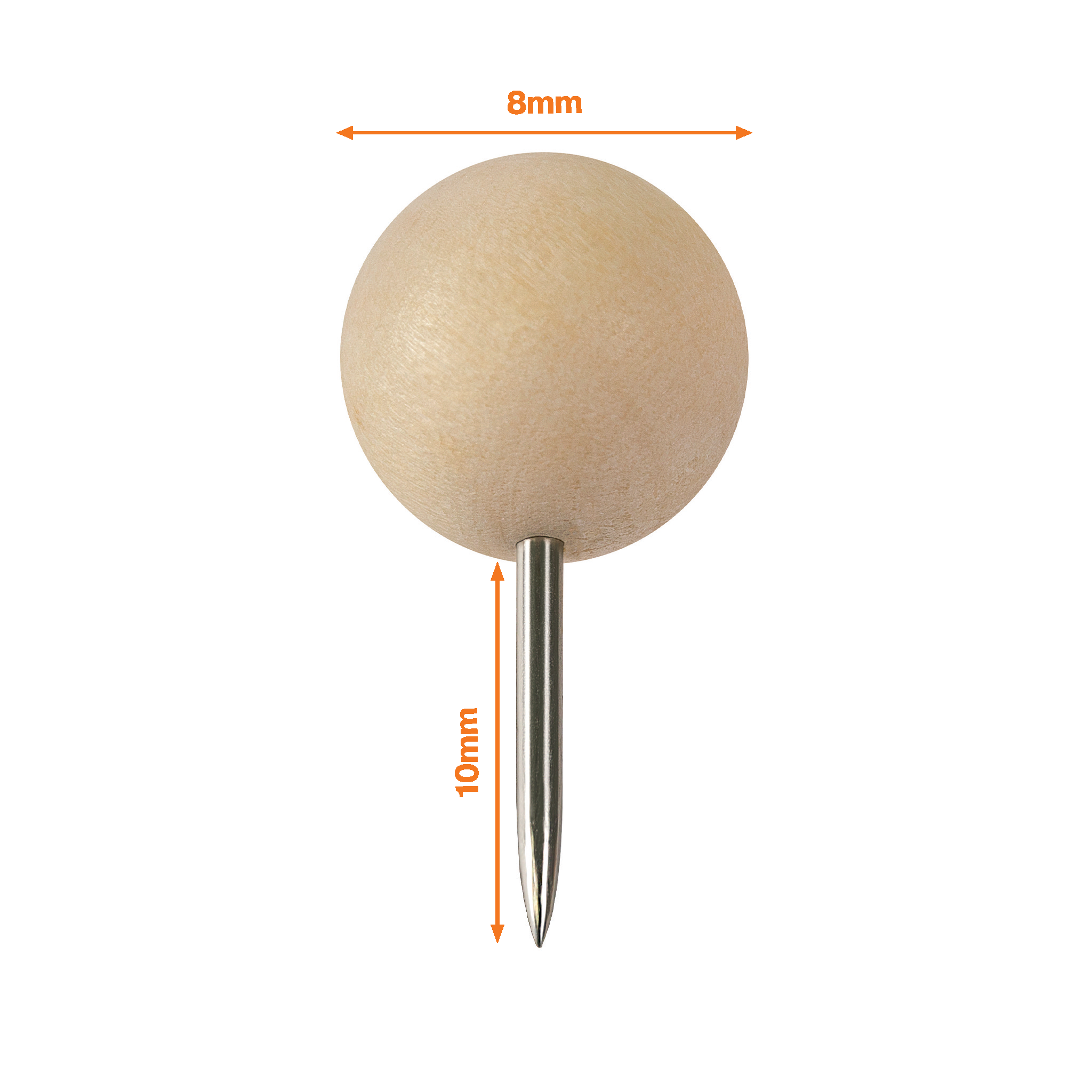 nobo Pinnnadeln braun, 40 St.