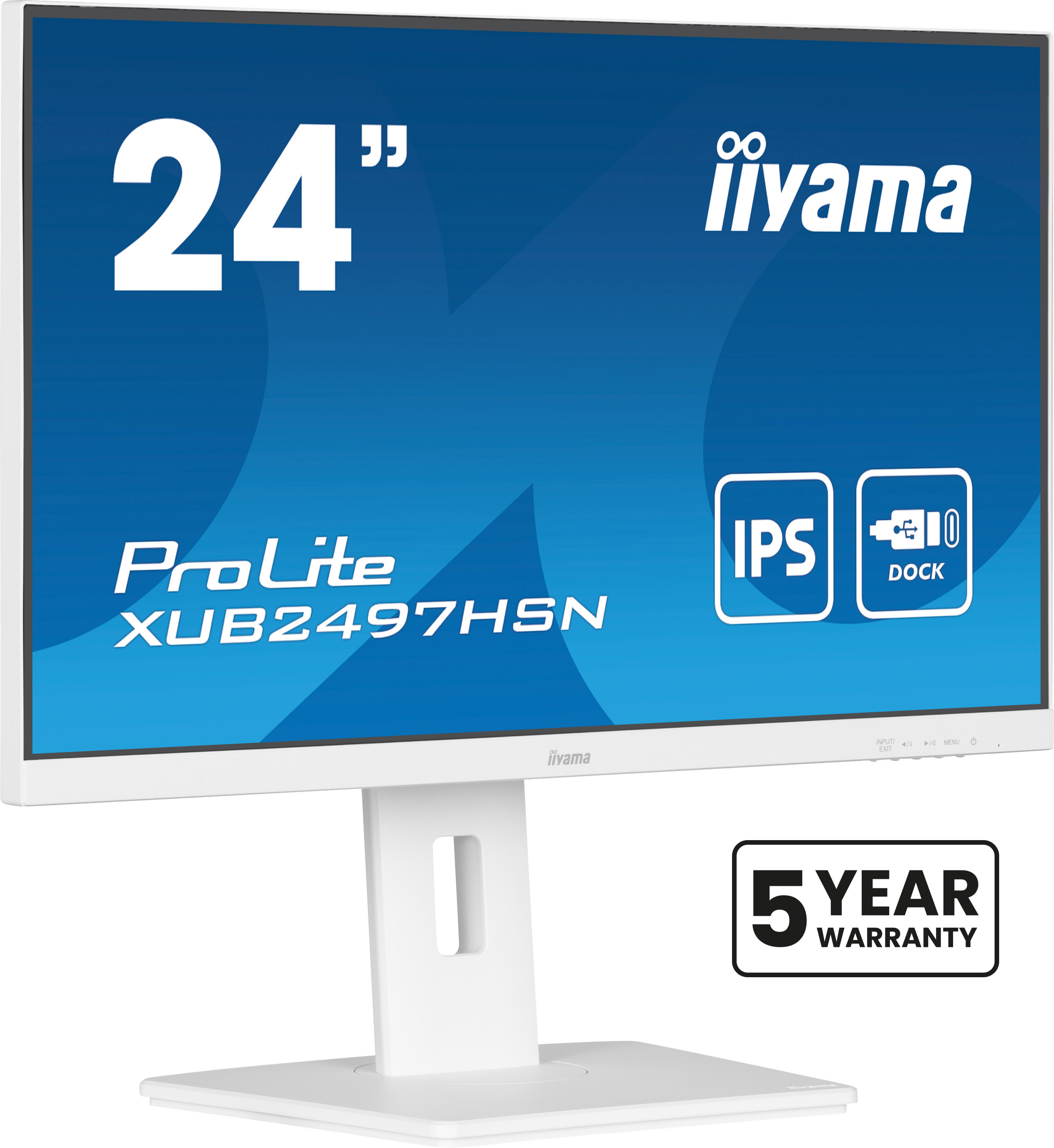 IIYAMA 60,5cm (23,8) XUB2497HSN-W2 16:9 HDMI+DP+USB-C Lift