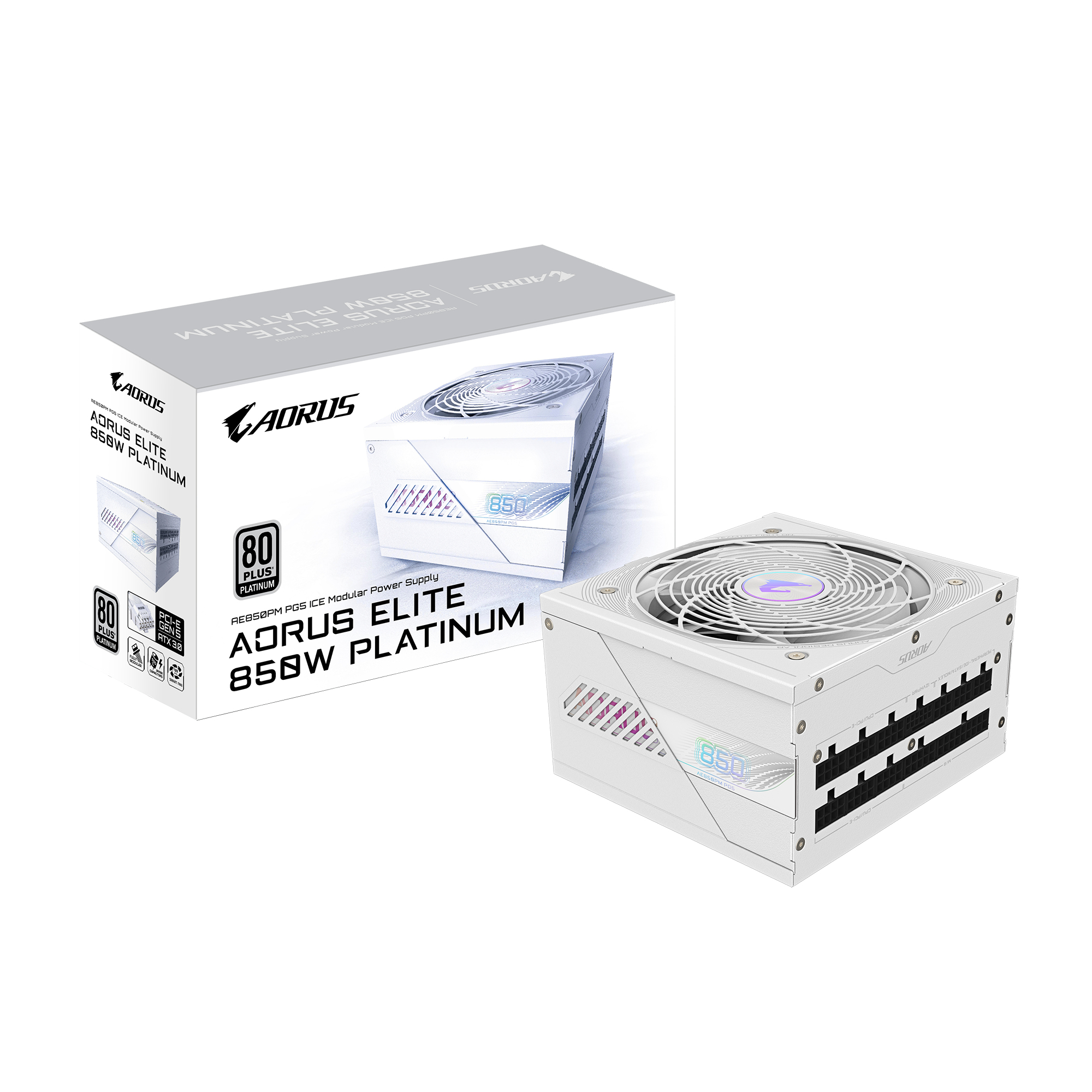 GIGABYTE AORUS ELITE P850W 80+ Platinm Modular ICE PSU