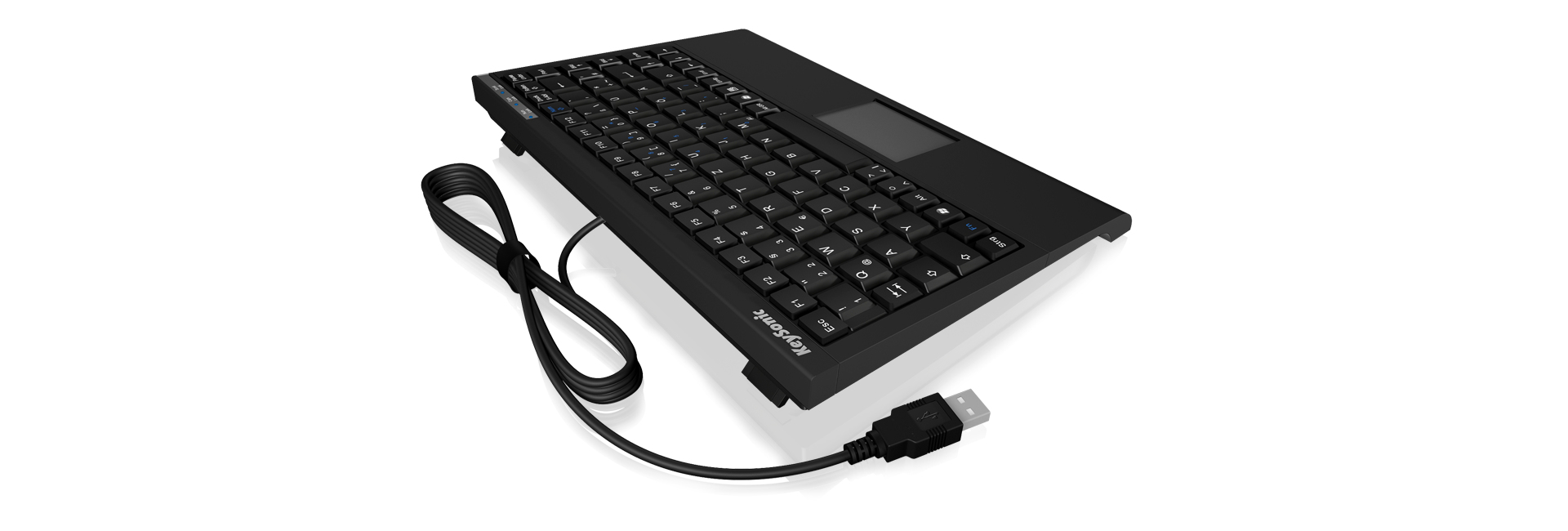 KeySonic Mini-TAS Smart-Touchpad SoftSkin, BK, ACK-540U+(DE)