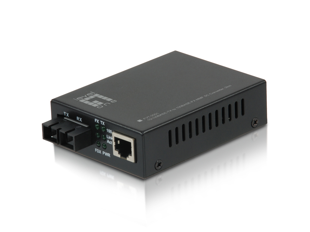 LevelOne Media Konverter RJ45->SC FE MM 1310nm 2km