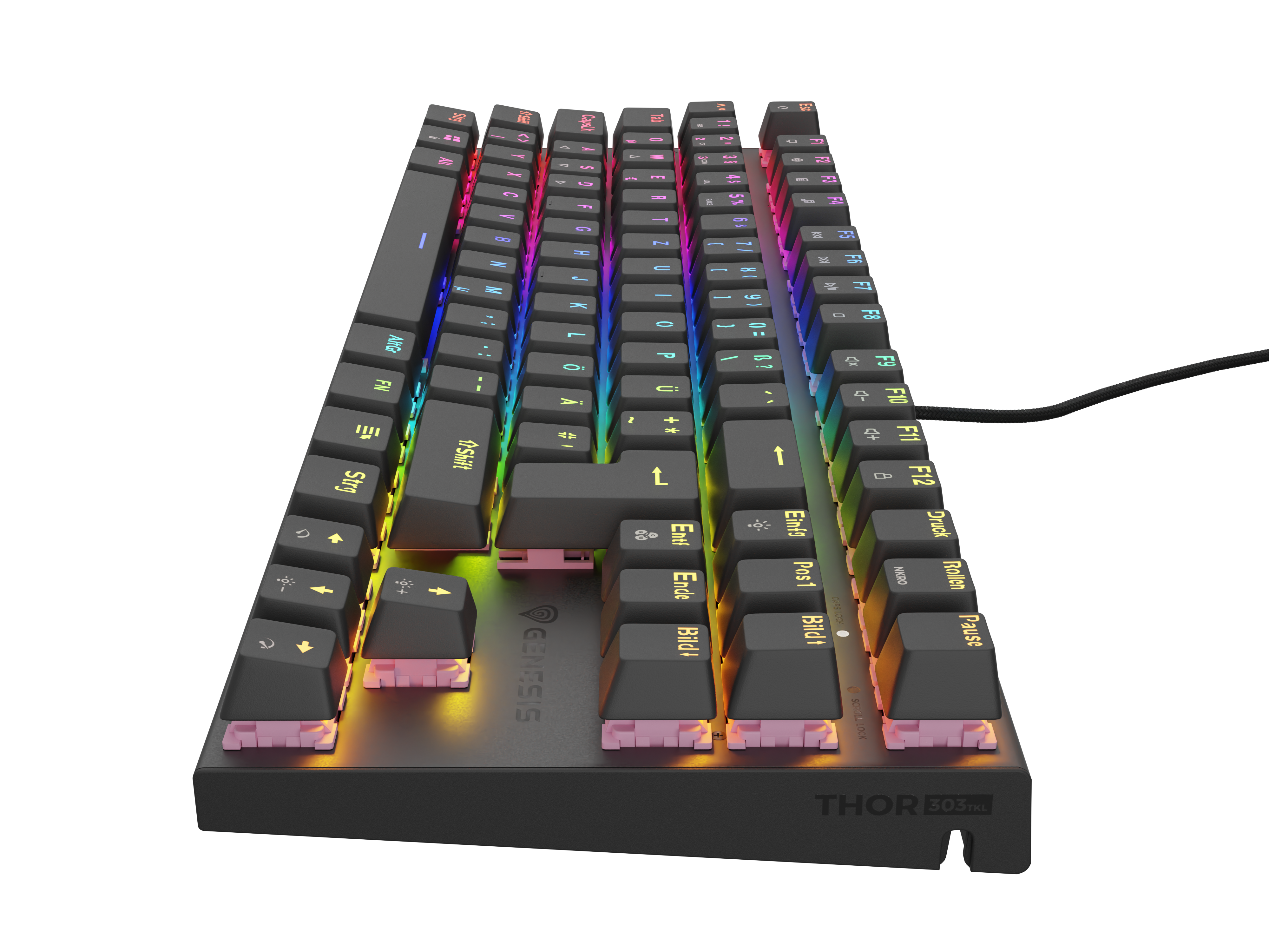 Genesis Gaming Tastatur THOR 303 TKL silent kabelgeb. (DE)
