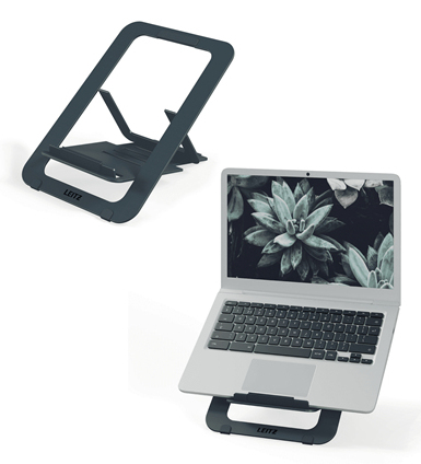 AKTION: LEITZ Laptop-Ständer Ergo Ultraflach aus Aluminium 63460089 dunkelgrau mit Prämie nach Registrierung