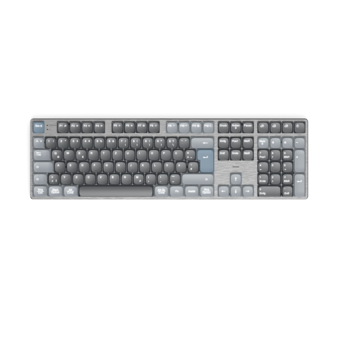 hama WK-800 Tastatur kabellos grau