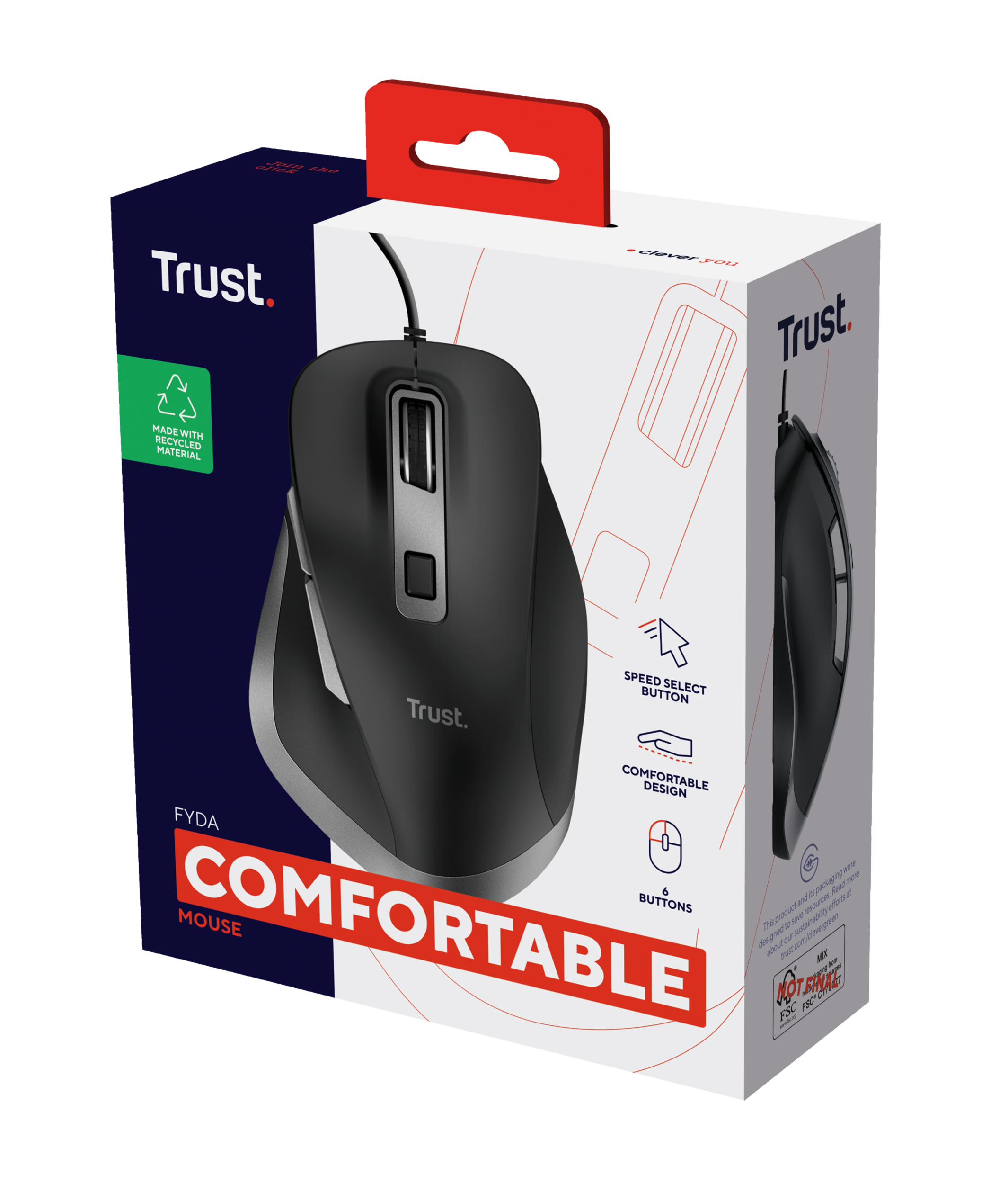 FYDA WIRED MOUSE 5.000 DPI ECO FRIENDLY