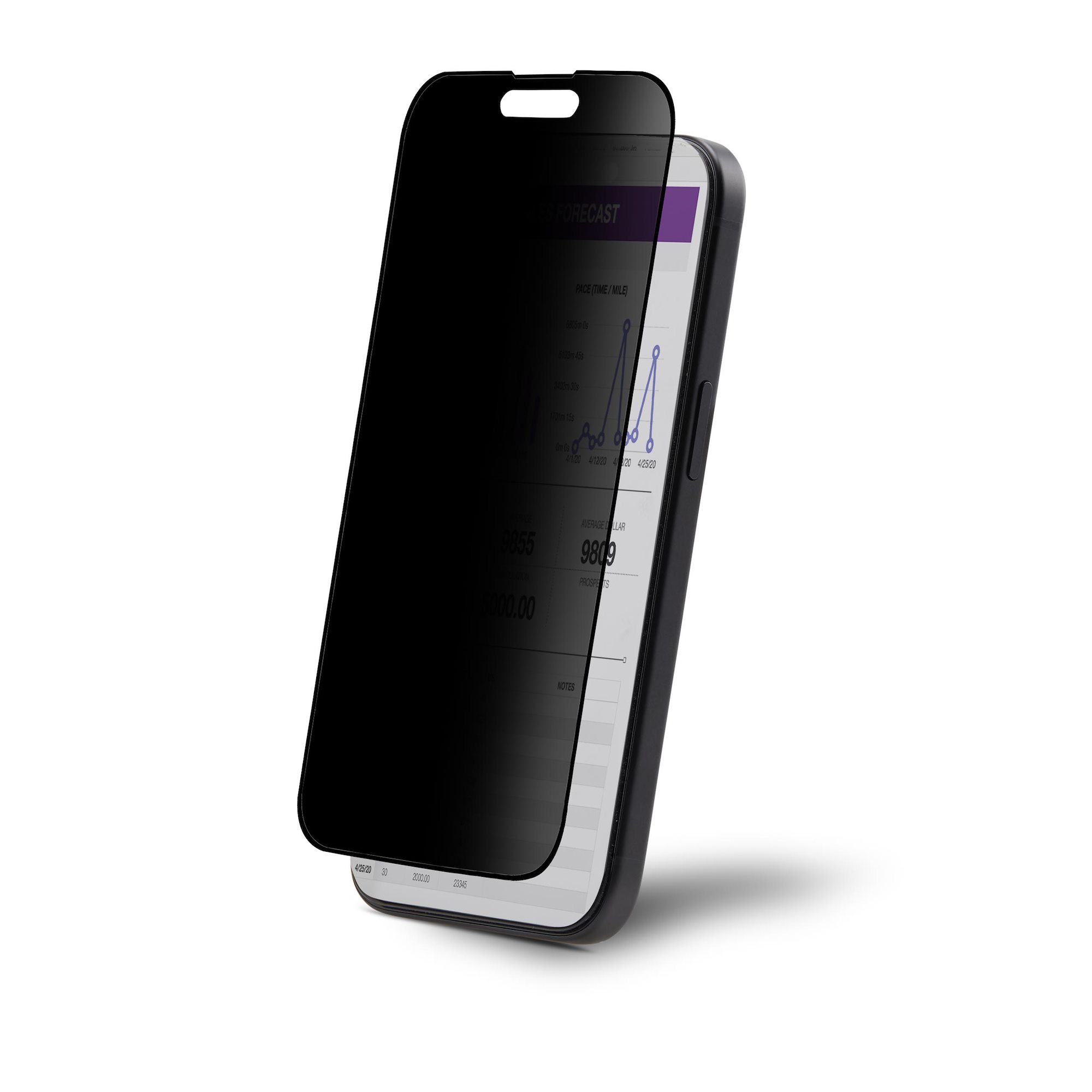 4-WAY PRIVACY SCREEN IPHONE 15 - TEMPERED GLASS PROTECTOR/FILTE