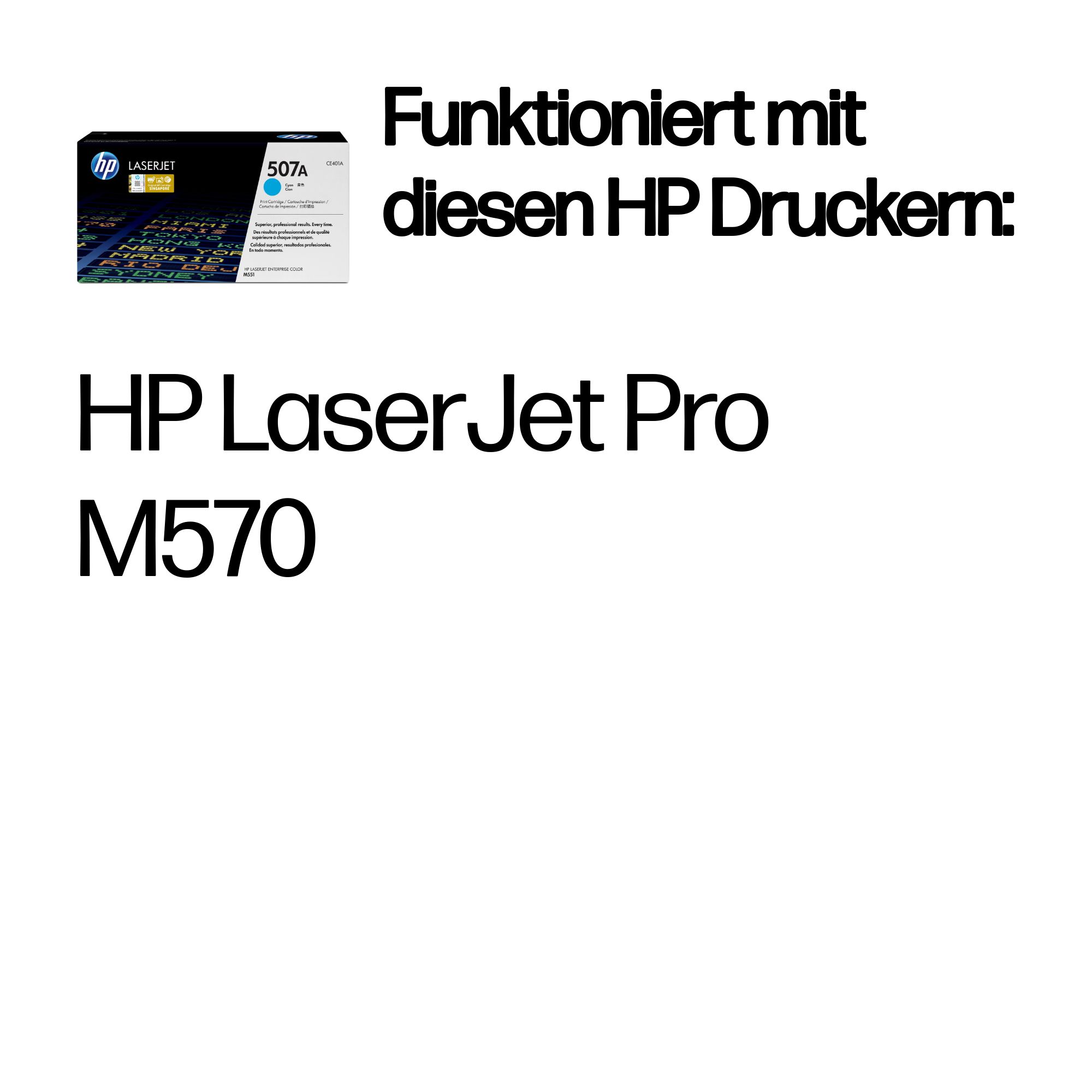HP 507A (CE401A) cyan Tonerkartusche