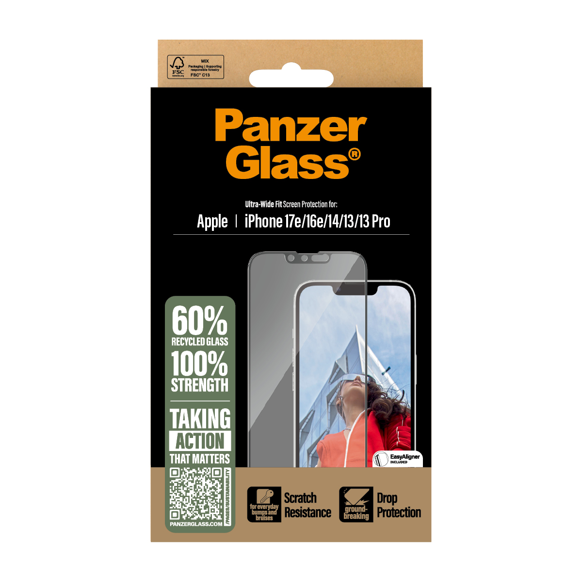 PANZERGLASS SCREEN PROTECTOR IPHONE SE (2025)/14/13/13 PRO/UL