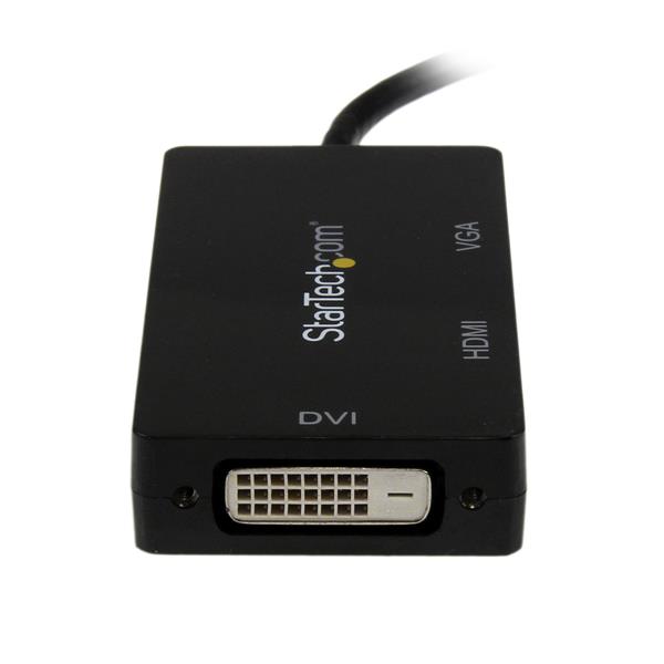 STARTECH.COM Travel A/V Adapter 3-in-1 Mini DisplayPort to VGA DVI or HDMI Converter