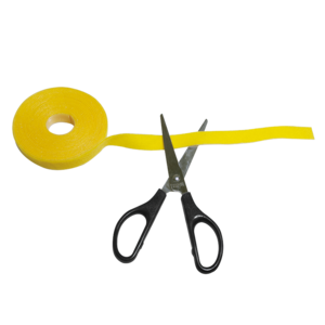 Logilink Klettband, gelb, Breite: 16 mm, auf Rolle, 4 m