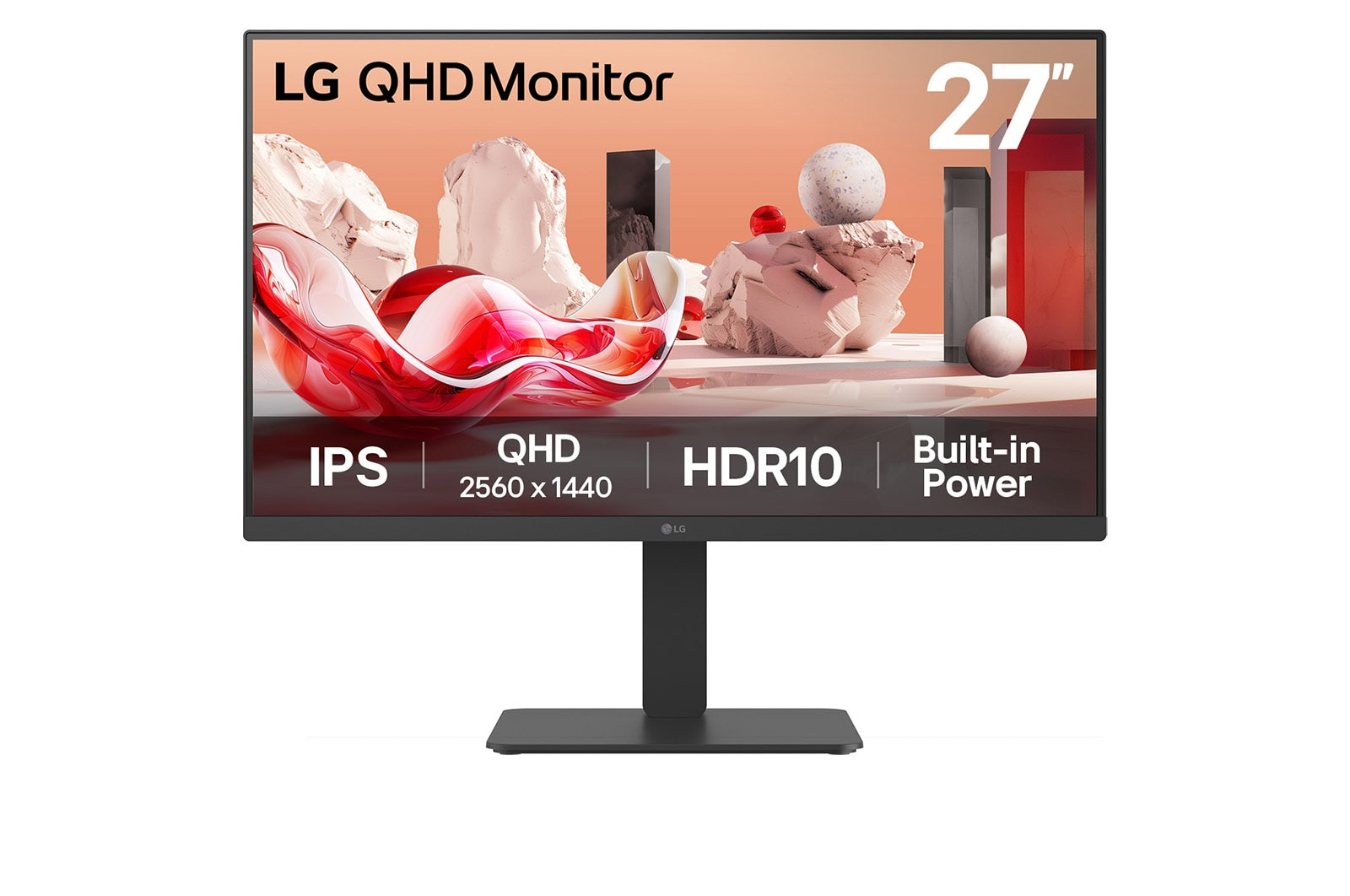 LG 27BA54QB-B.AEU 68,58cm 27Zoll IPS 2560x1440 16:9 350cd/m2 5ms 2xHDMI DP USB Black
