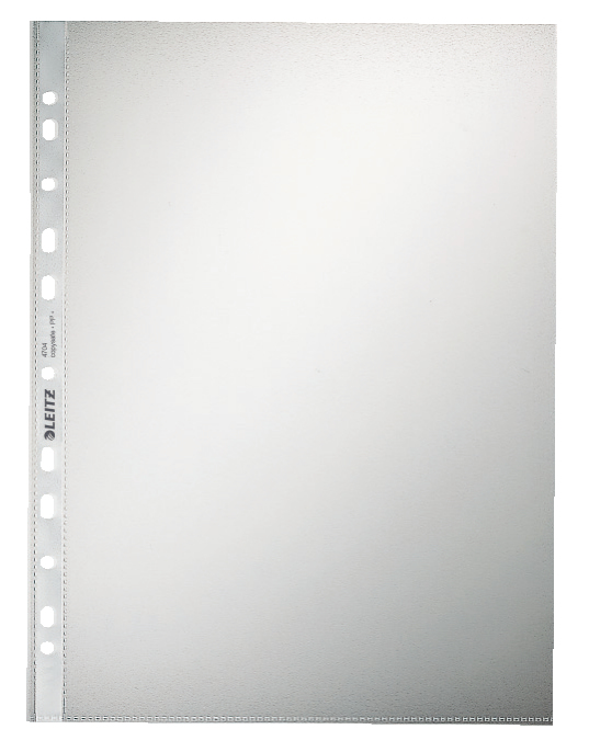 LEITZ Prospekthüllen 4704 DIN A4 transparent genarbt 0,10 mm, 100 St.