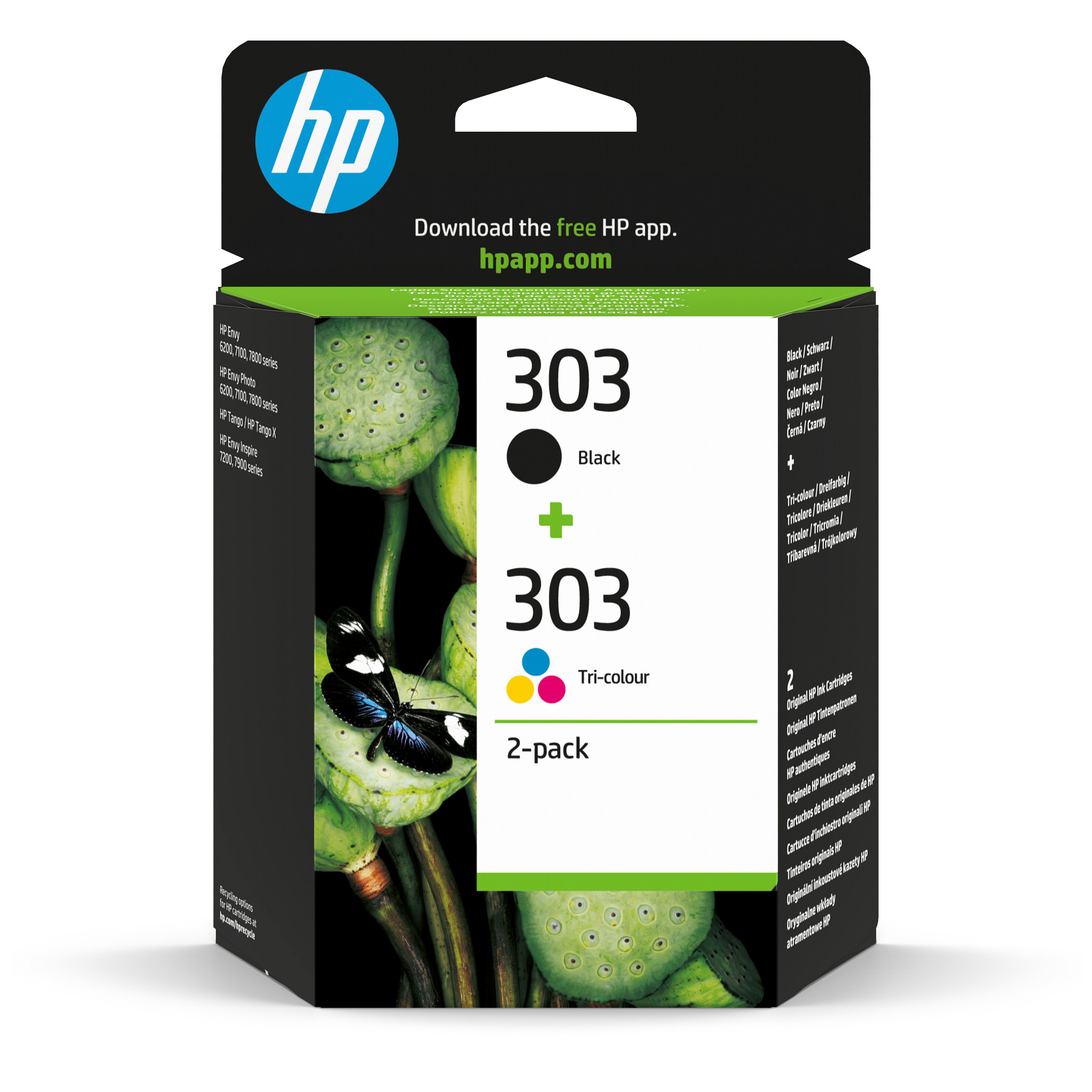 HP 303 Schwarz+Dreifarbig Tintenpatrone
