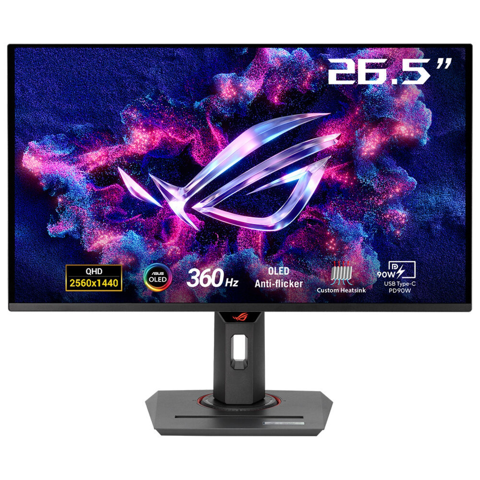 ASUS XG27ACDNG 68,58cm 27Zoll 1440P QD-OLED 360HZ 0.03MS GTG HDMI DP BLACK/AURA SYNC