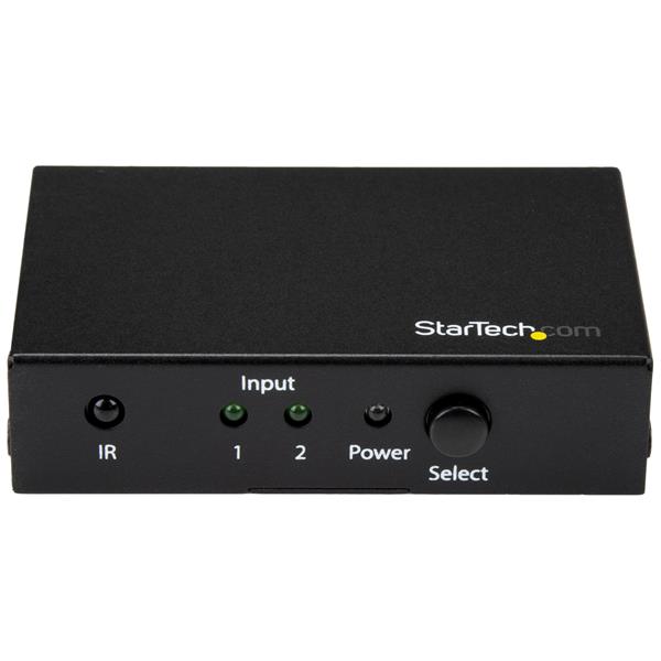 STARTECH.COM 2 Port HDMI Switch - 4K HDMI Switch Box - Ultra HD 4k 60Hz