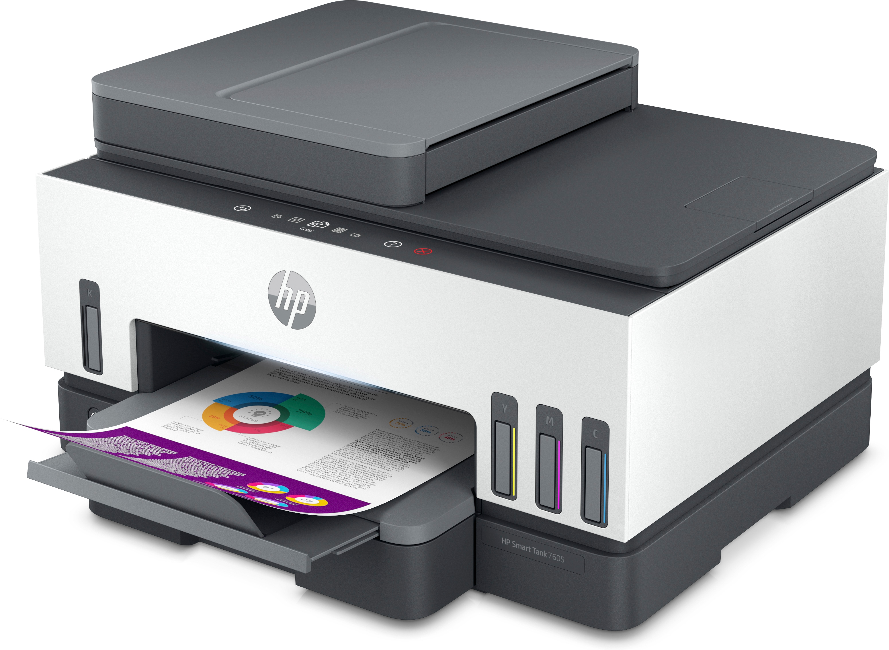 AKTION: HP Smart Tank 7605 4 in 1 Tintenstrahl-Multifunktionsdrucker grau mit 50 Euro CashBack