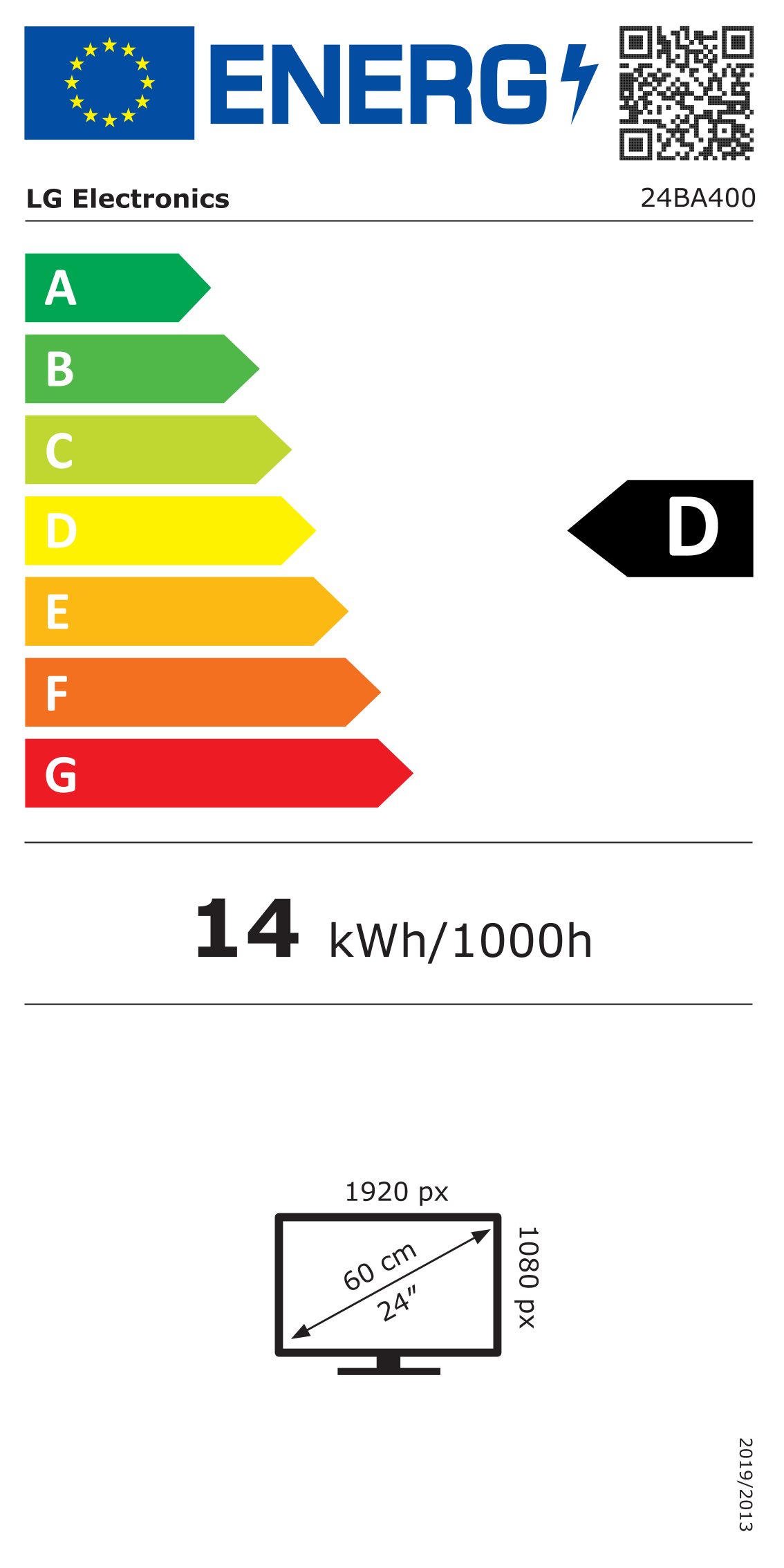 EU-Energielabel, Effizienzklasse D