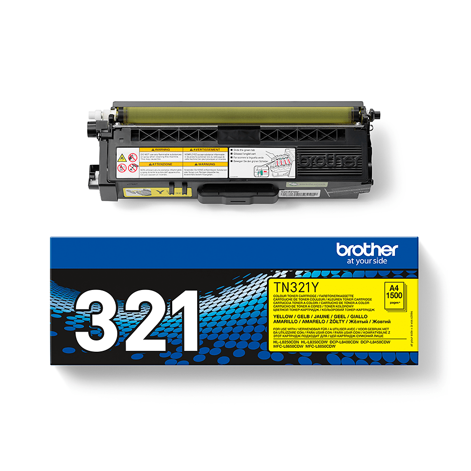 TN-321Y TONER CARTRIDGE YELLOW F/ HL-L8250CDN 1500PGS