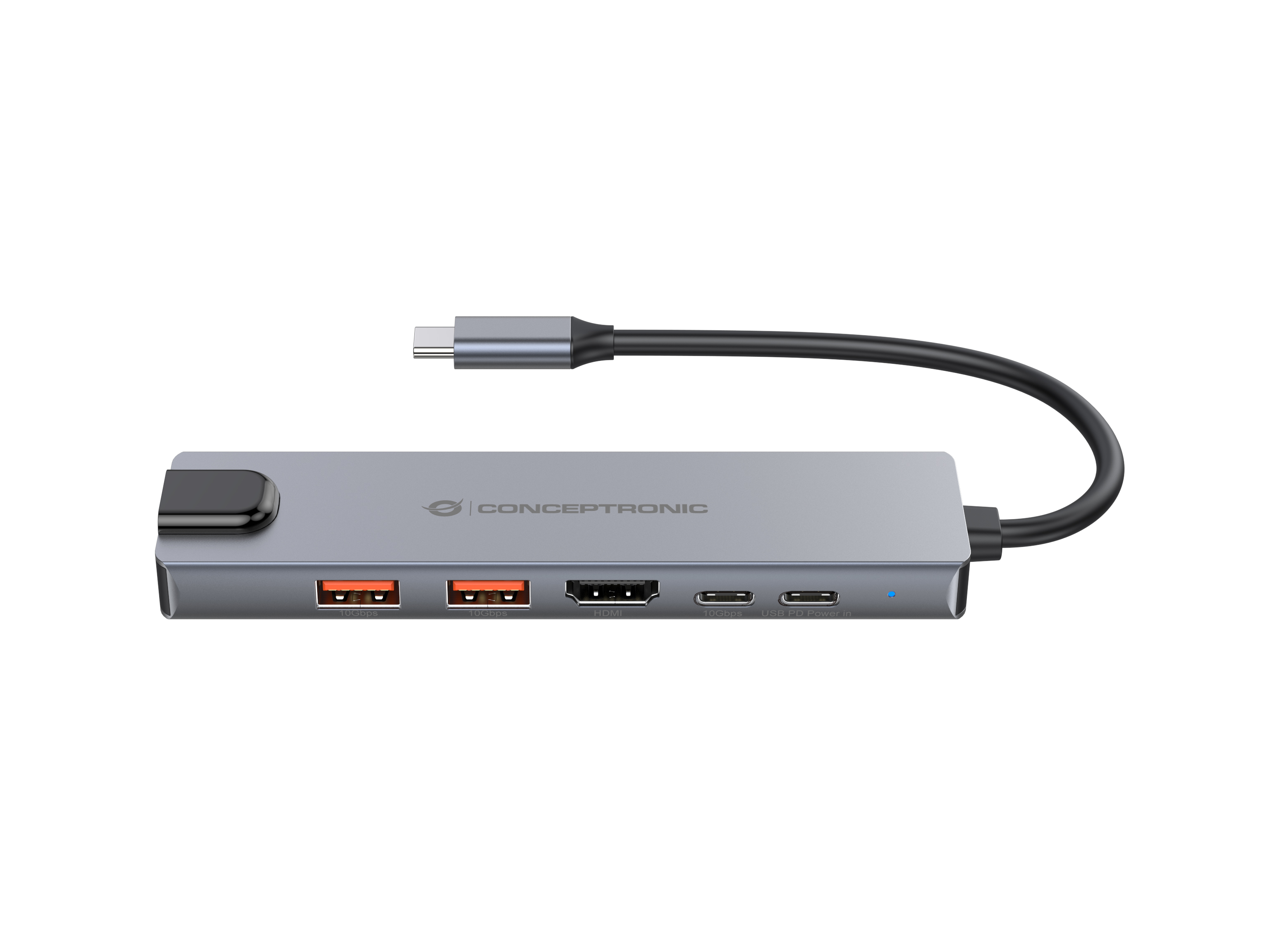 CONCEPTRONIC 6-1 Dock USB-C->HDMI/2xUSB-A/USB-C/+ 25cm si