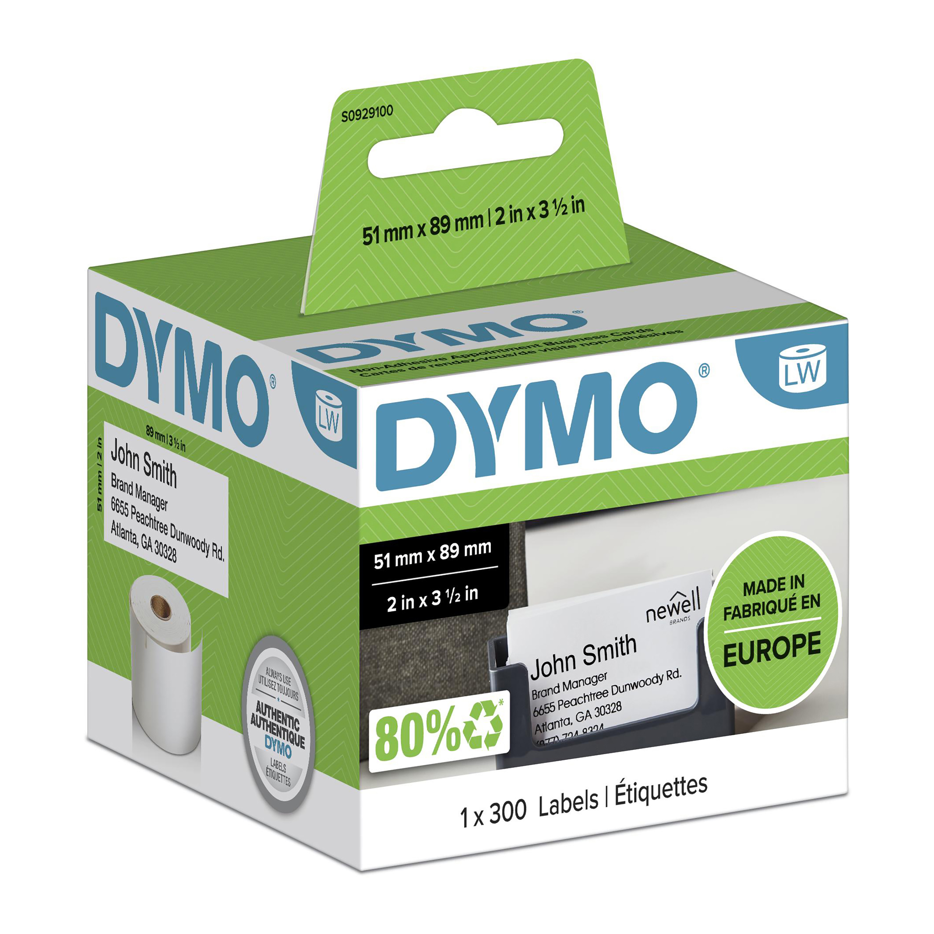 DYMO LW-Termin/Namensschild 51x 89mm kleb. 300St/Rol