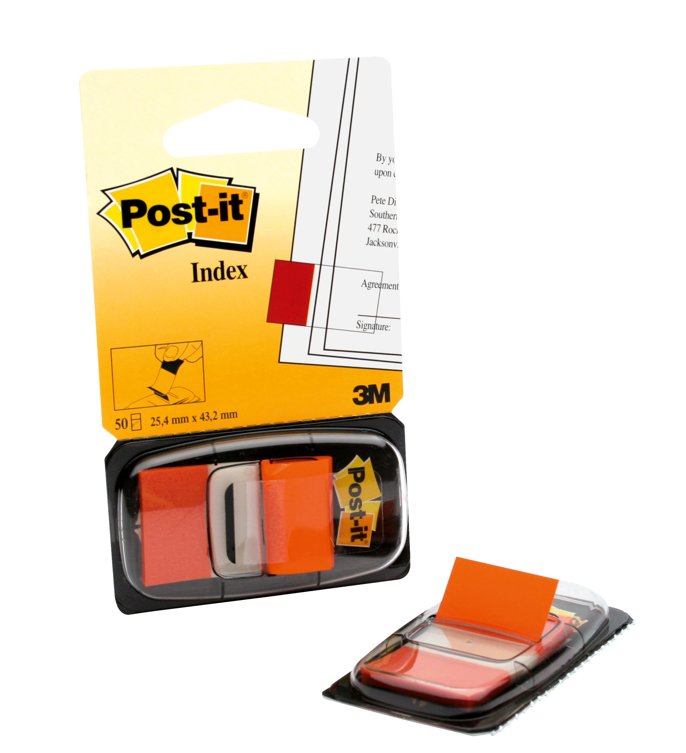 Post-it® Index Haftmarker orange 50 Streifen
