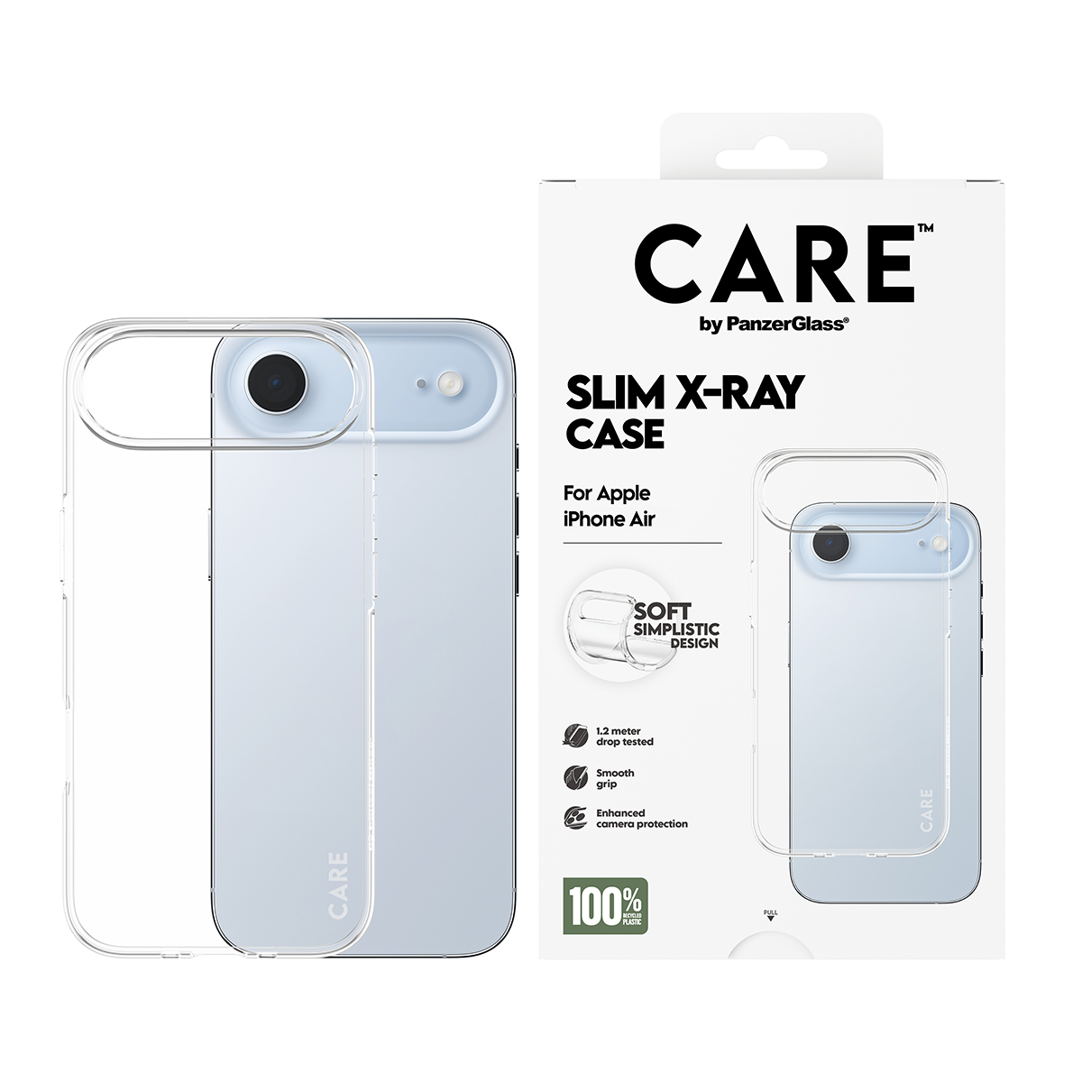 CARE BY FASHIONABLE CASE TRANSP X-RAY SOFT BASIC IPHONE 17 AIR