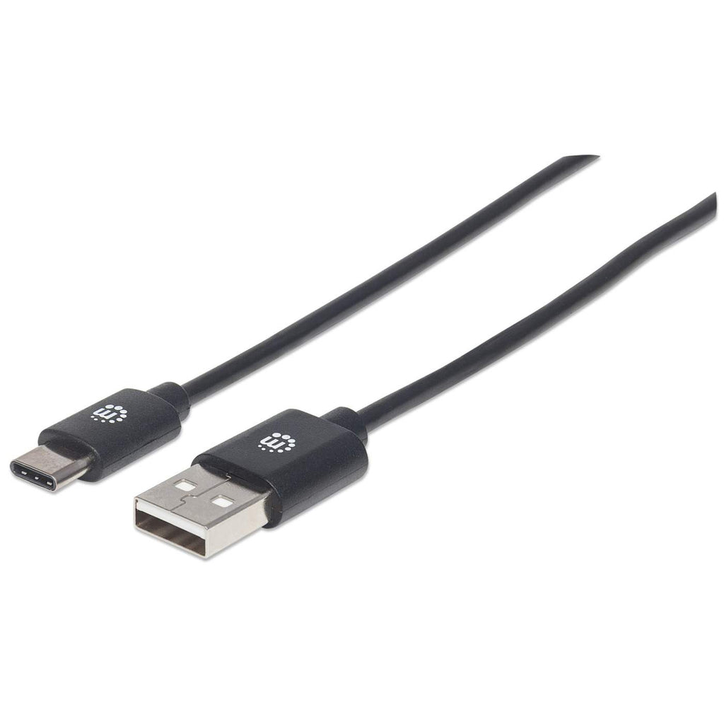 MANHATTAN USB Kabel 2.0 C -> A St/St 1.00m schwarz