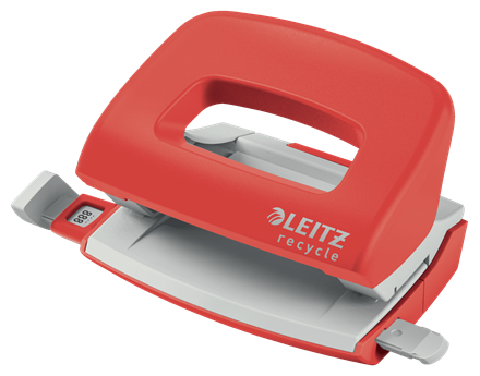 LEITZ Locher Recycle Mini rot, 1 St.