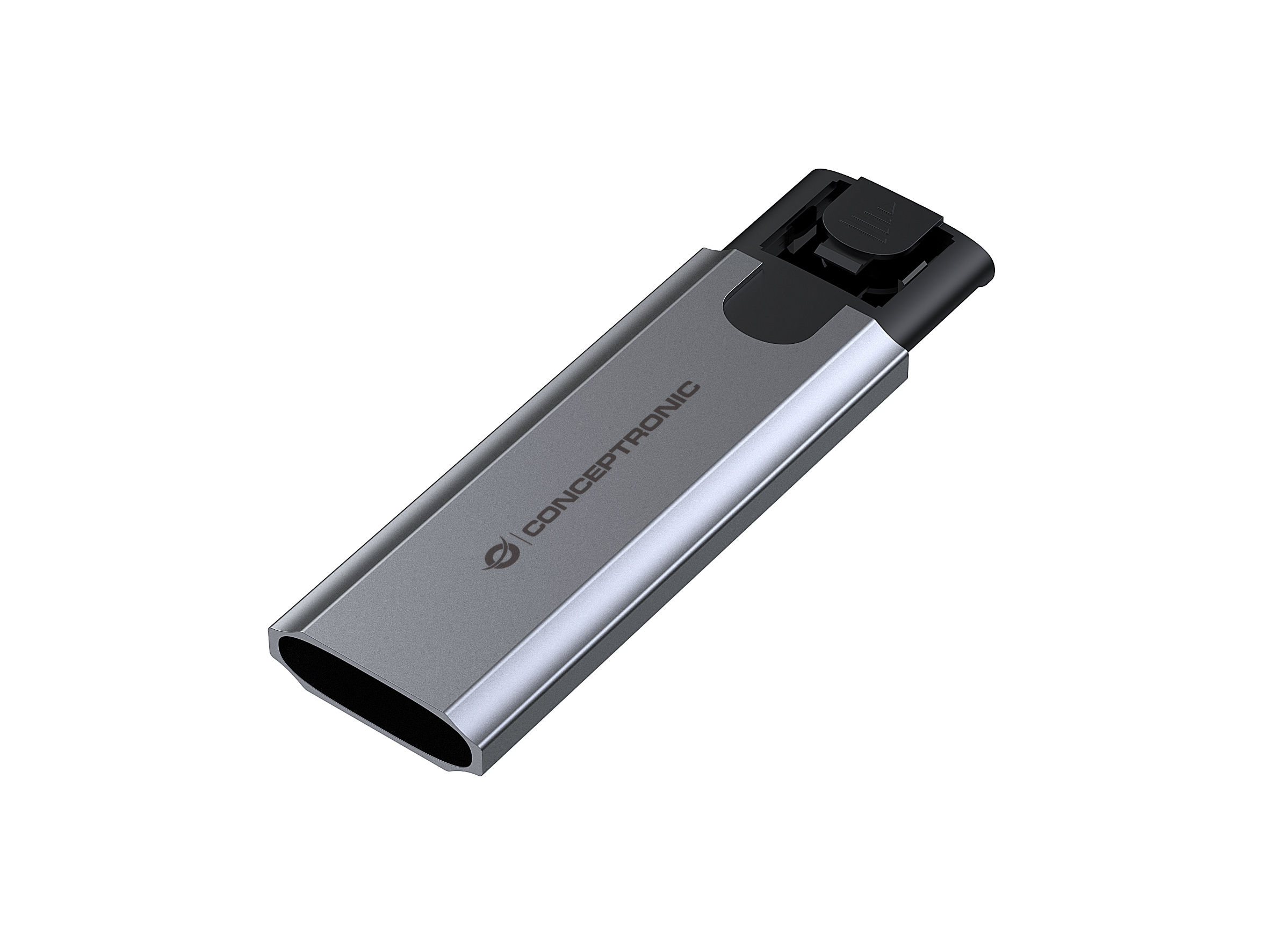 CONCEPTRONIC SSD Gehäuse M-Key M.2->M/B+M-Key/USB-C3.2 gr