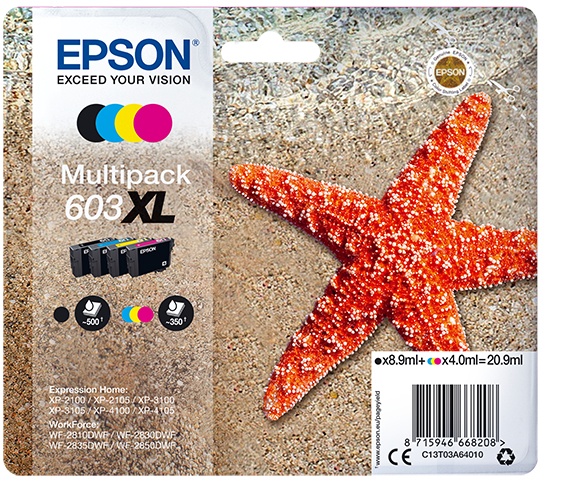EPSON 1LB Multipack 4-colours 603XL Ink w/s