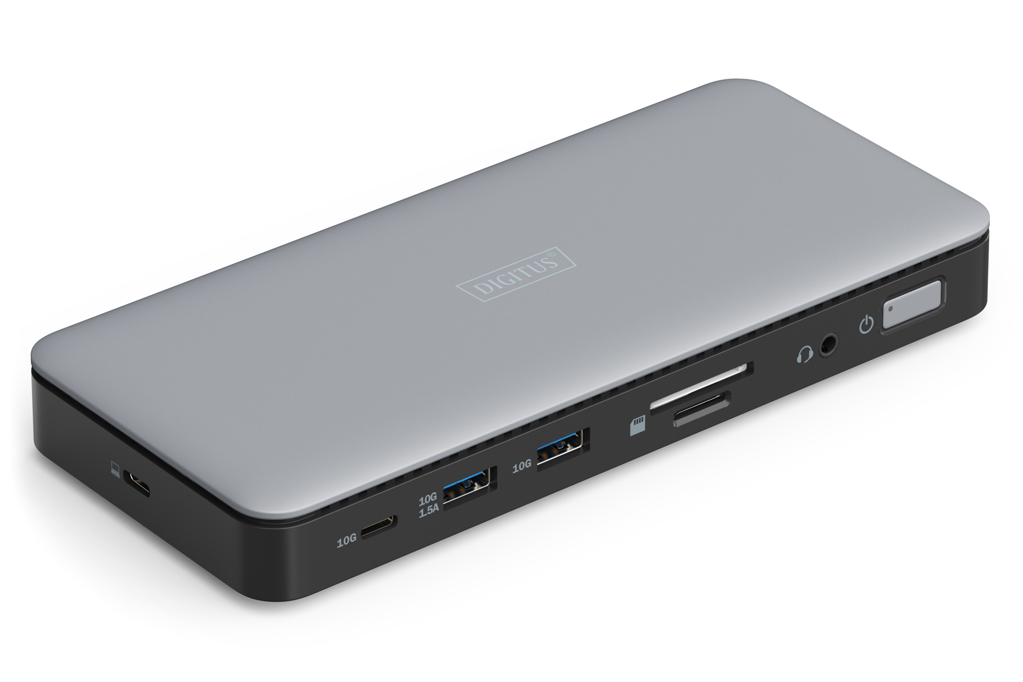 DIGITUS Docking USB-C->HDMI,DP,USBA,USBC,RJ45,DC,Audio silbe
