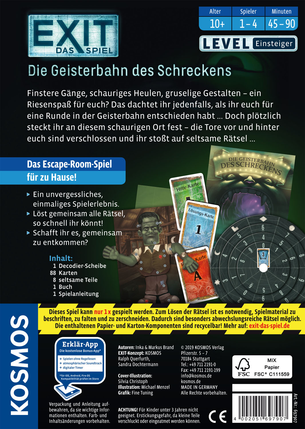 EXIT - Die Geisterbahn des Schreckens, Partyspiel