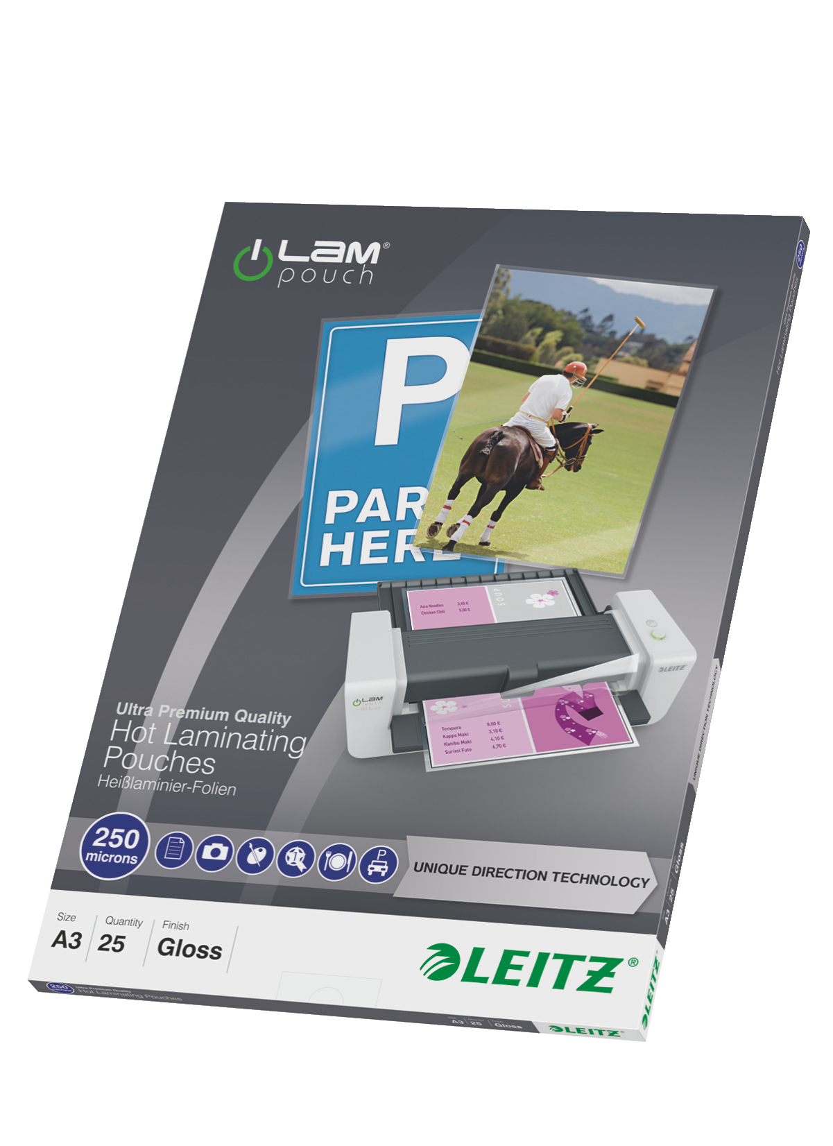 LEITZ Laminierfolien UDT glänzend für A3 250 micron, 25 St.