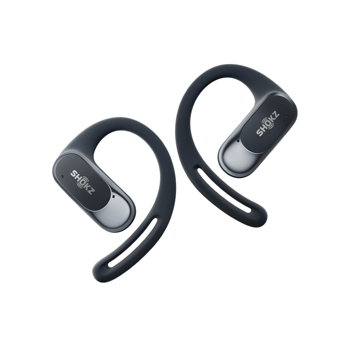 SHOKZ OPENFIT AIR BLACK OPEN-EAR WIRELESS EARBUDS WITH E