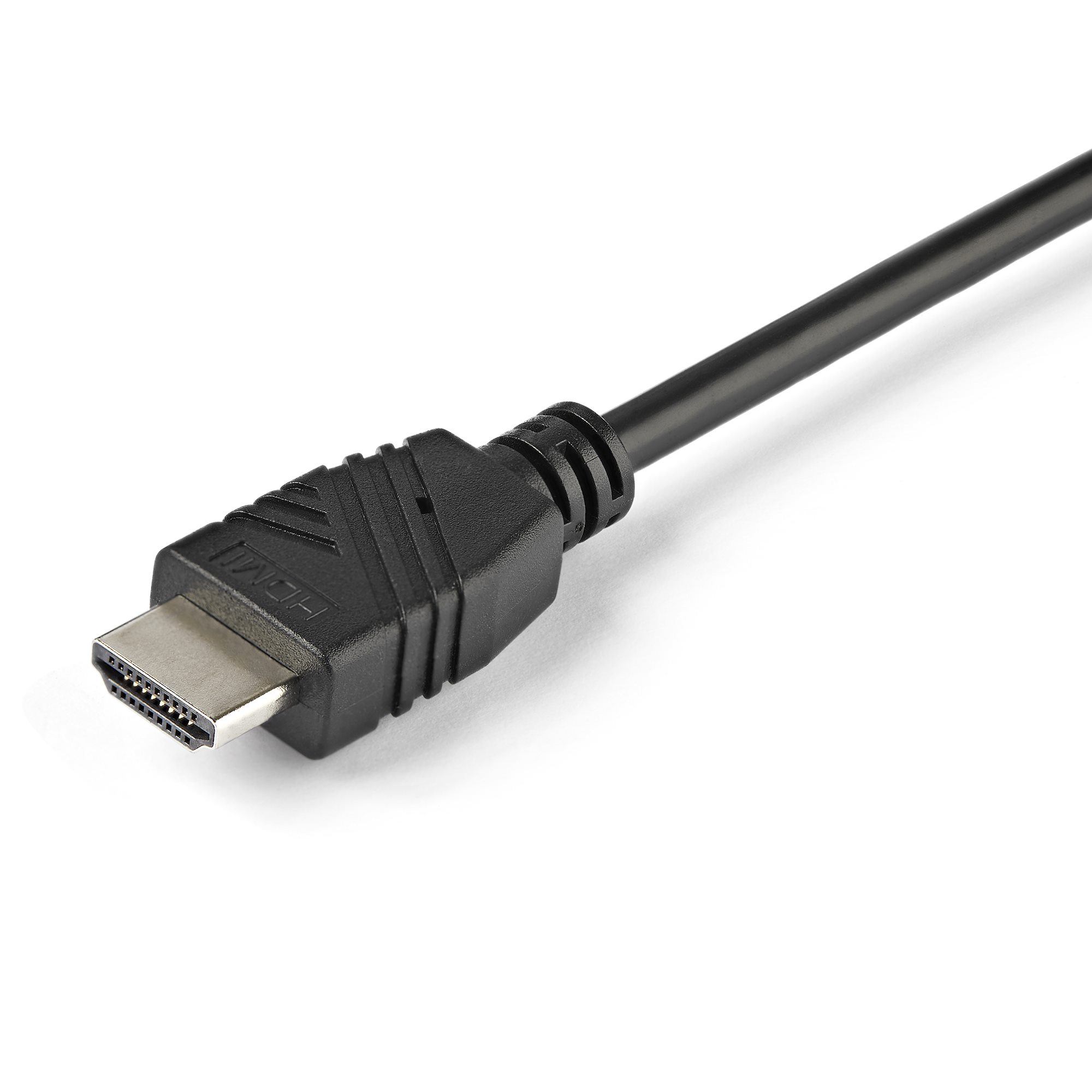 STARTECH.COM 2 Port HDMI KVM Switch with 4 Foot Built-In Cables - OS Independent - Support for 3.5mm Audio - USB 4K 60Hz