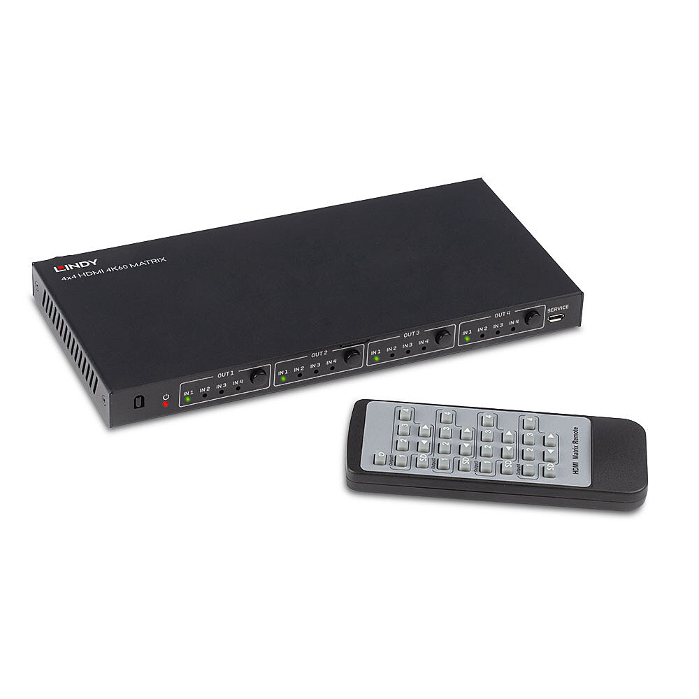 LINDY Matrix Switch HDMI 1.4 10.2G 4x4 4K2K@30 1080p@120