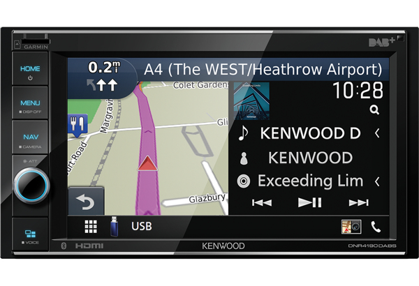 Kenwood DNR4190DABS USB/BT/iPhone 6,2'' Disp. 2-DIN