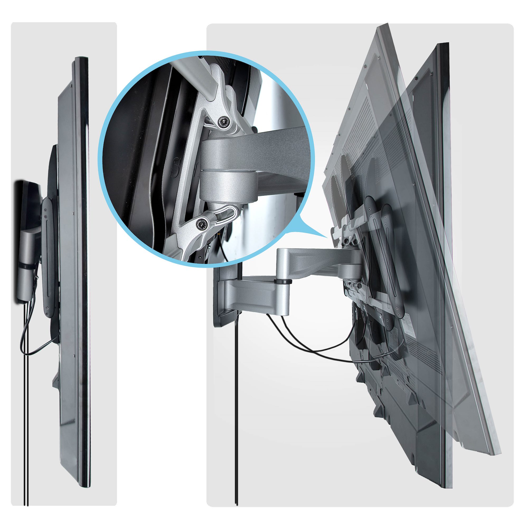 StarTech.com TV-Wandhalterung bis 100 Zoll 85 kg VESA 800x500 Schwarz