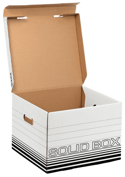 LEITZ Archivboxen Solid M weiß 32,5 x 36,0 x 27,0 cm, 10 St.